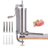 MASTER FENG sausage stuffer vertical base provides stability for easy stuffing