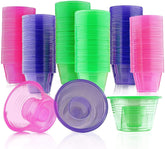 MATANA 150 neon bomb cups show inner 1oz and outer 3.75oz portions for controlled mixes.