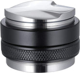 MATOW 53mm distributor and tamper in front view for precise ground leveling.