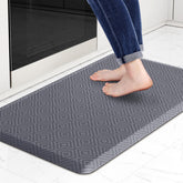 Mattitude kitchen mat anti-fatigue foam layer reduces standing strain.