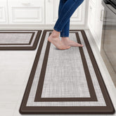 Mattitude kitchen mats set of 2 anti-fatigue foam for comfortable standing during meal prep.