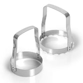 Maxam hand food chopper set with serrated blade for versatile chopping.