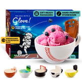 MAX’IS Creations baseball mug with glove pour for interactive breakfast and snacks