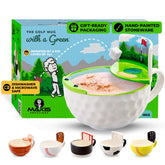 MAX'IS Creations golf mug hole design adds playful breakfast coffee moment