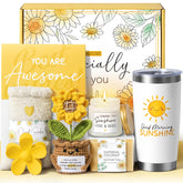 MAYICIVO crochet sunflower plush adds cheer and positivity to any space.