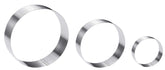 Maykito 4-inch round cake ring for precise cookies and pastries bake evenly