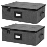 Mayniu cup storage box top view showing 12-compartment layout for organized mugs.