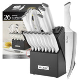 McCook knife set in block with built-in sharpener for easy access and organization