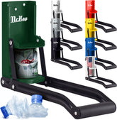 McKay wall-mount can crusher in hunter green shows compact, space-saving design for 16 oz and 12 oz cans