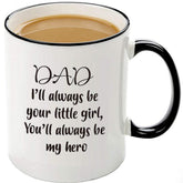 Mecai mug from daughter with hero message, ideal for Father's Day