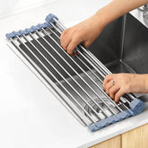 MECHEER over-the-sink rack for air-drying dishes after washing