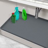 Mecheer waterproof under sink mat protecting cabinet from leaks