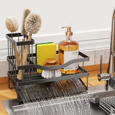 Mecyfaty sponge holder with self-drain tray keeps kitchen counters dry