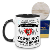MEDROC School Nurse Mug 11oz front view for daily coffee at work.