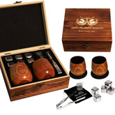 Megapuxin charred wooden bourbon glass highlighting aroma for a richer sip.