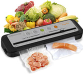Megawise compact-design vacuum sealer demonstrates space-saving efficiency.