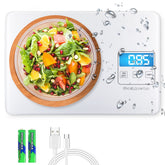 MEGAWISE Precision Food Scale with front view for easy reading during cooking.
