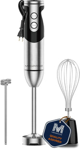 MEGAWISE Pro titanium reinforced blades deliver crisp blends for sauces and smoothies.