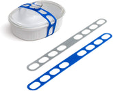 Mella Lid Latch universal fit strap securing a lid during travel