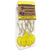 Melville Candy honey spoons tea stirrer on wooden ball stick with lemon flavor