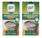 MEM WORLDSHOP Ball Regular Mouth Lids for secure jar sealing and reuse.