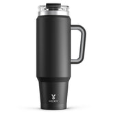 Meoky 40 oz tumbler with handle side view for easy everyday carrying.
