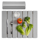Meowoo Stone Drying Mat on counter absorbs water quickly