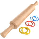 Mepple Classic rolling pin with beechwood handle for smooth dough