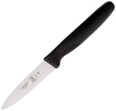 Mercer Culinary Millennia paring knife with a 3-inch slim blade and black handle for precise prep.