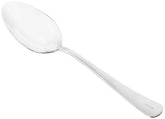 Mercer Culinary plating spoon with solid bowl enables precise pouring.