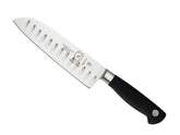 Mercer Genesis 7-Inch Santoku blade with Granton edge for smooth slicing