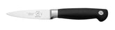 Mercer Culinary Genesis paring knife blade close-up showing durable high-carbon steel for lasting sharpness.