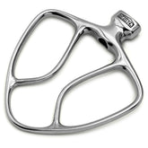 Merisch stainless steel flat beater close-up for 4-5 quart KitchenAid mixers