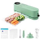 Meritpick Mini Vacuum Sealer front view showing portable design for travel-friendly storage