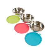 Messy Mutts 6-piece travel bowls for organized pet meals on the go.