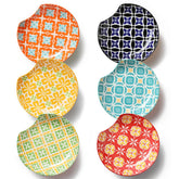 Metahom ceramic spoon rest top view showing a 6-pack for tidy counters