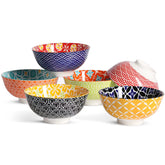 Metahom dessert bowls with colorful patterns brighten dessert presentation and family meals.