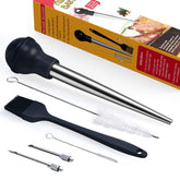 MEWMET turkey baster in use for flavorful injections into roasts