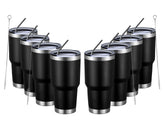 MEWAY 30oz tumbler with black lid keeps drinks hot or cold for hours