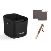 MHW-3BOMBER espresso knock box front view with large 1.2L capacity for busy sessions.
