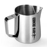 MHW-3BOMBER glossy espresso pitcher with crocodile spout for smooth pours