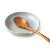Miamolo ceramic spoon rest with drip tray keeping countertops clean while cooking