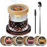 Micanlo whiskey smoker kit wood chip flavors for rich smoky cocktails at home.