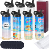 Micellwuu 8-pack sublimation tumblers with gift-ready packaging.