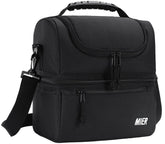 MIER large lunch bag top dry compartment with easy-access opening for snacks.