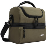 MIER adult lunch box top dry compartment with easy access for snacks