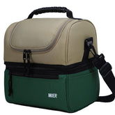 MIER adult lunch box top opening for quick access to snacks and fruit
