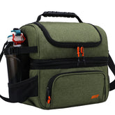 MIER dual compartment lunch bag top dry section for easy snack access during travel