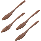 MIGAKU HOME Black Walnut butter knife closeup shows rich grain for premium butter spreading.