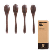 MIGAKU HOME black walnut spoons for ice cream with smooth, durable design.